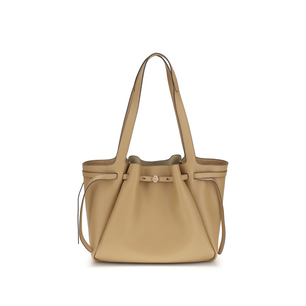 Tory Burch Romy Pebbled Leather Tote Bag
