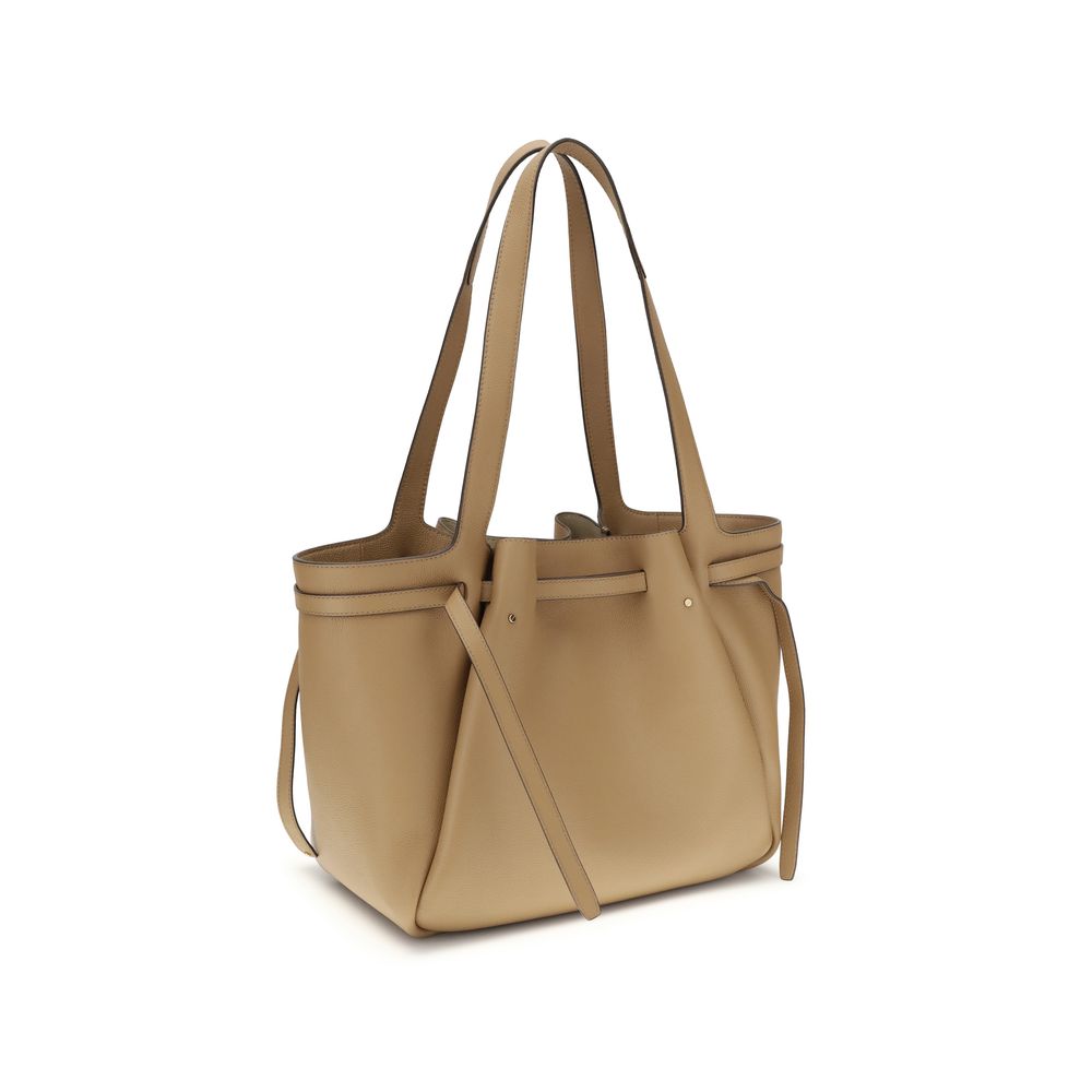 Tory Burch Romy Pebbled Leather Tote Bag