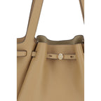 Tory Burch Romy Pebbled Leather Tote Bag