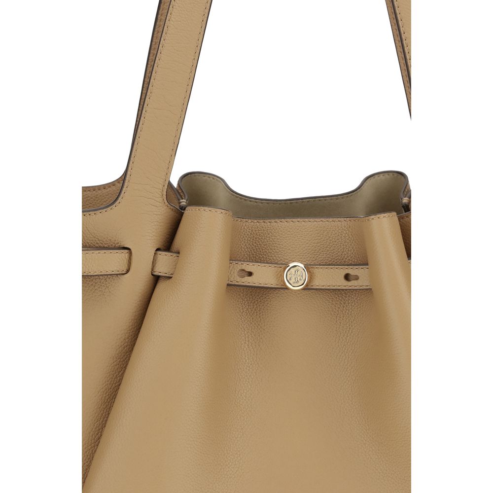 Tory Burch Romy Pebbled Leather Tote Bag