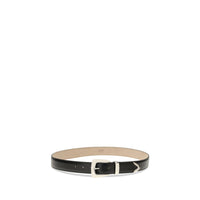 Khaite Benny Suede Belt — Black
