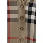 Burberry Check Archive Wool V-Neck Sweater