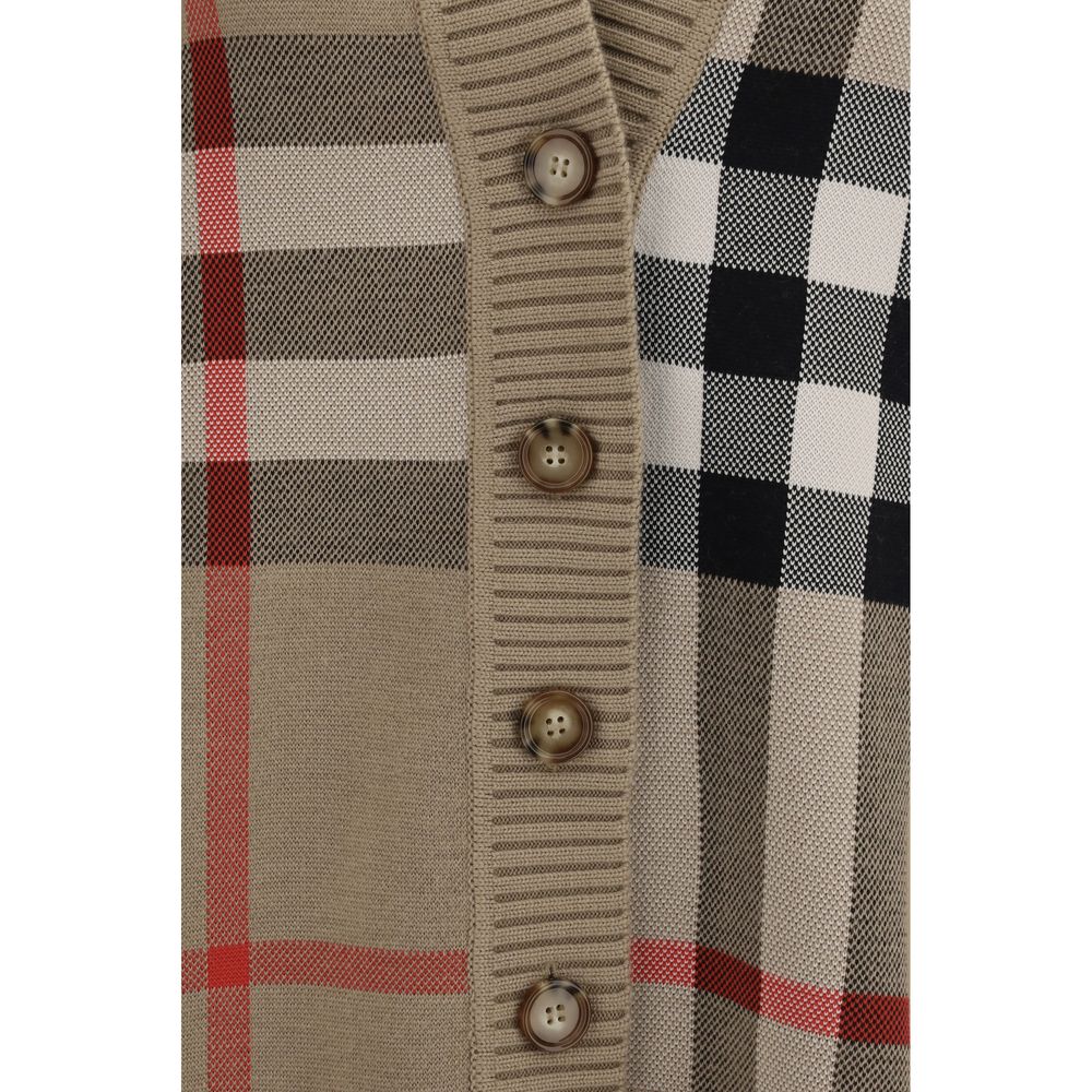 Burberry Check Archive Wool V-Neck Sweater