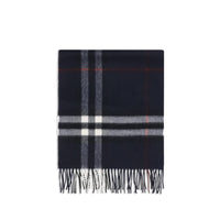 Burberry Archive Check Cashmere Scarf — Blue