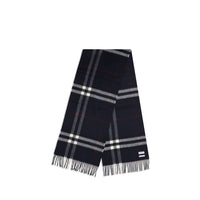 Burberry Archive Check Cashmere Scarf — Blue