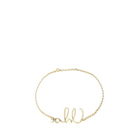 Chloé Chain-Link Logo Belt — Gold