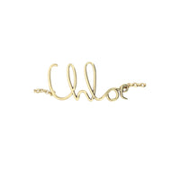 Chloé Chain-Link Logo Belt — Gold