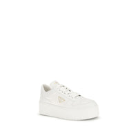 Prada Downtown Bold Perforated Leather Platform Sneaker