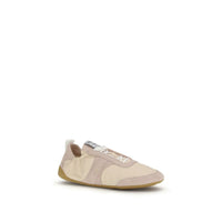 Chloé Beige Nylon Kick Sneakers