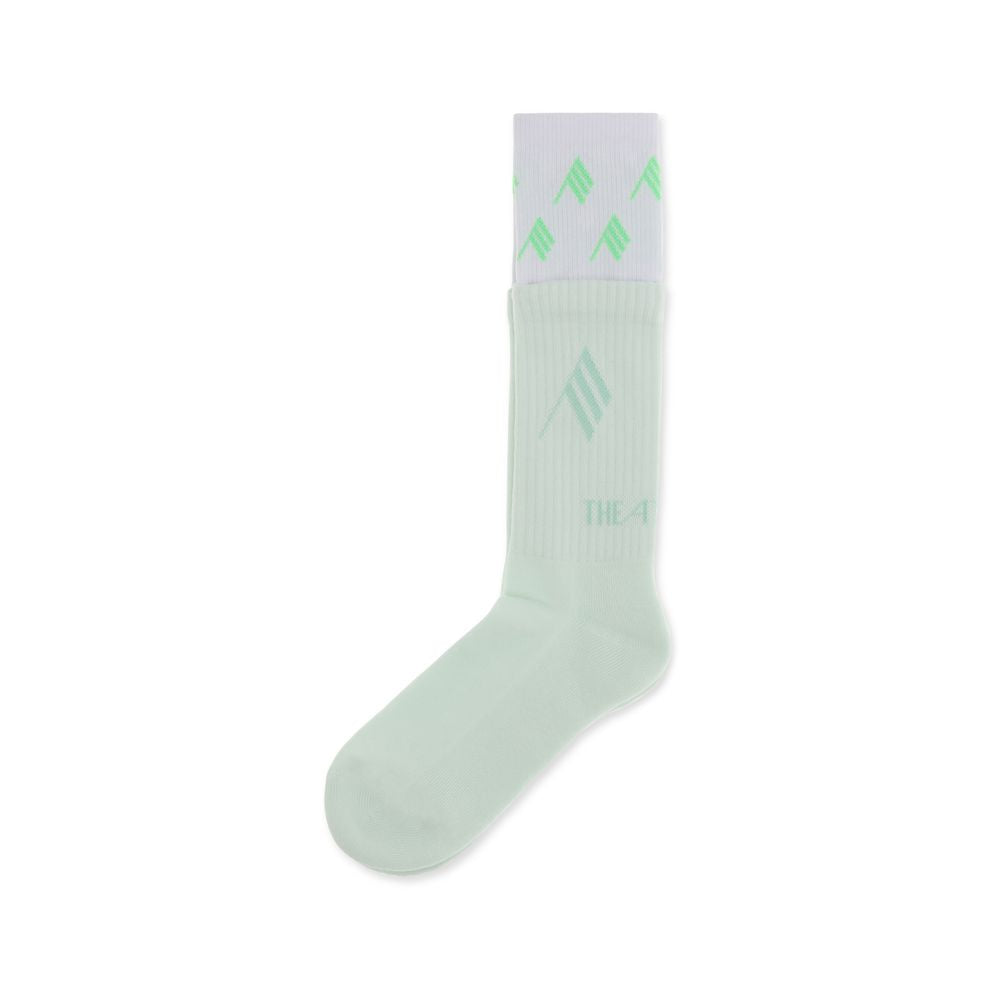 The Attico Logo Cotton Ribbed Socks — Bicolour