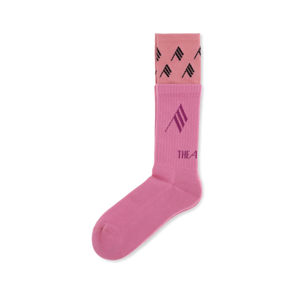 The Attico Logo Cotton Ribbed Socks — Multicolour