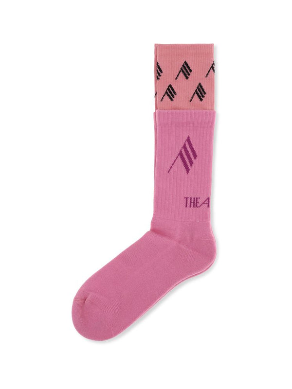 The Attico Logo Cotton Ribbed Socks — Multicolour
