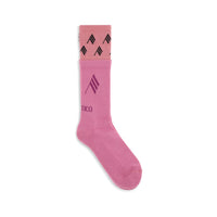 The Attico Logo Cotton Ribbed Socks — Multicolour