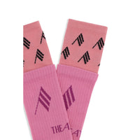 The Attico Logo Cotton Ribbed Socks — Multicolour