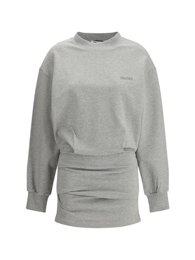 The Attico Gray Cotton Casual Dress