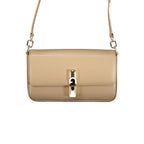 Furla Iride Leather Shoulder Bag in Beige