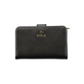 Furla Camelia M Compact Leather Wallet — Black