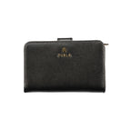 Furla Camelia M Compact Leather Wallet — Black