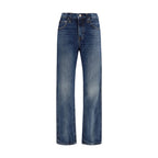 Khaite Farley High-Rise Straight Leg Jeans