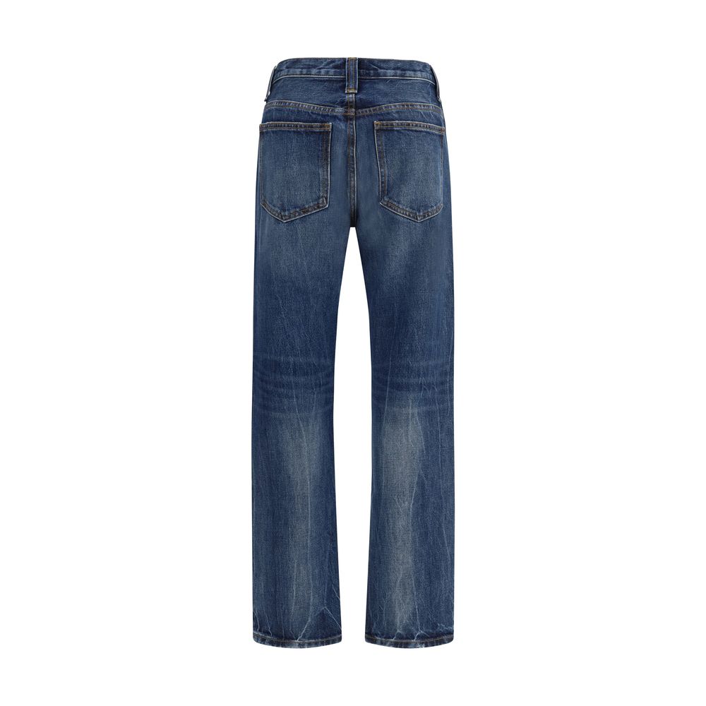 Khaite Farley High-Rise Straight Leg Jeans