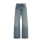 Miu Miu Stone-Washed Straight Leg Jeans