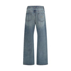 Miu Miu Stone-Washed Straight Leg Jeans