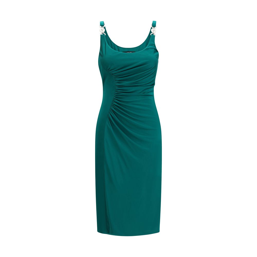 Versace Liquid Viscose Jersey Midi Dress
