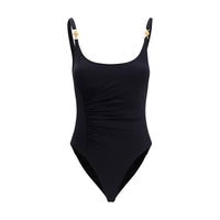 Versace Medusa '95 Gathered Swimsuit — Black